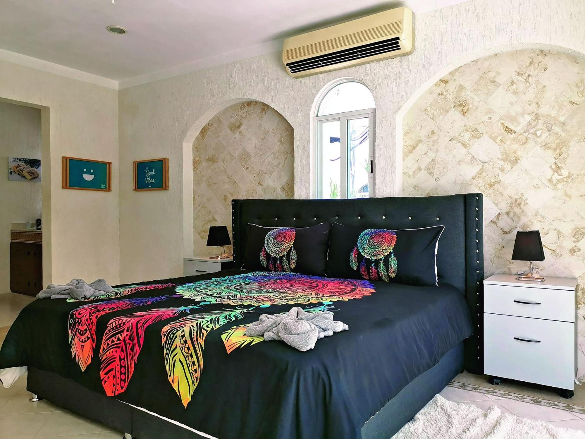 Beautiful & Cozy Near Beach Apartment Pool & Kingsize Bed แคนคูน ห้อง รูปภาพ