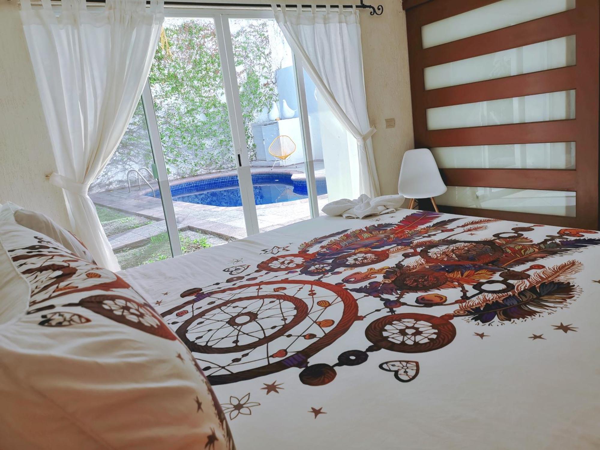 Beautiful & Cozy Near Beach Apartment Pool & Kingsize Bed แคนคูน ห้อง รูปภาพ
